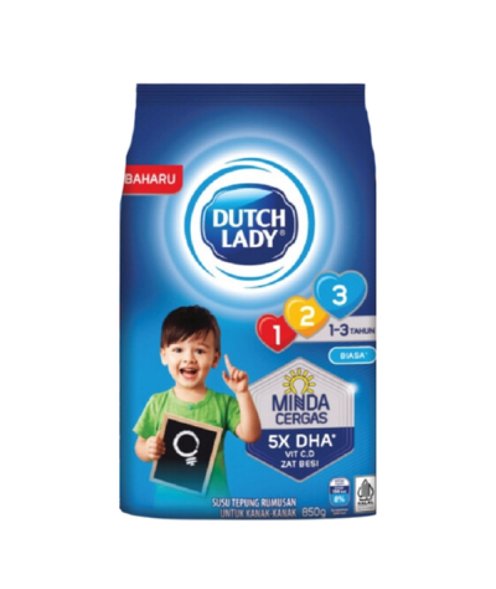 DUTCH LADY GUM 123 850G PLAIN