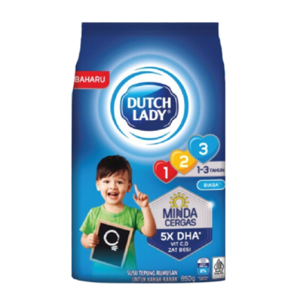 DUTCH LADY GUM 123 850G PLAIN