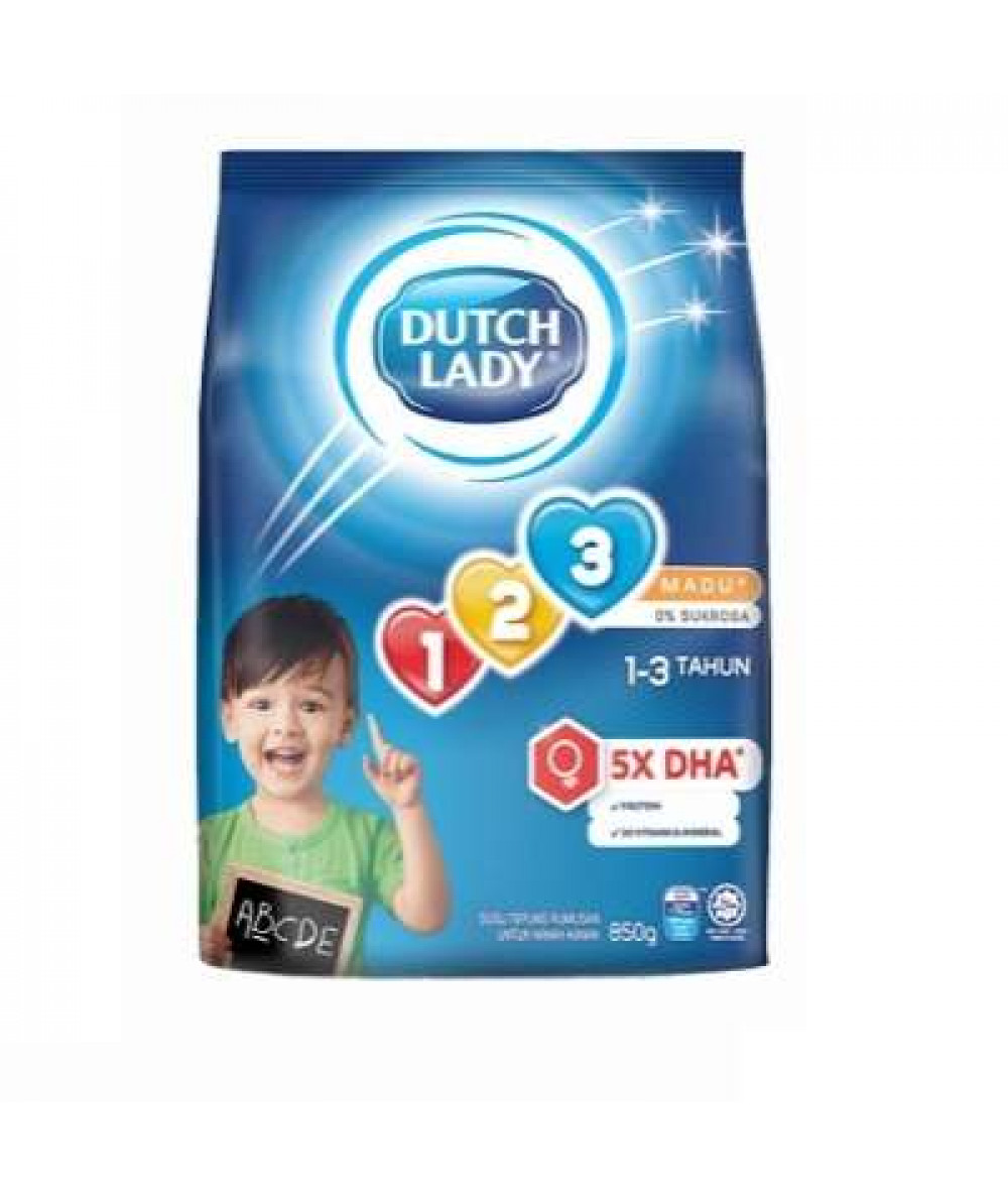DUTCH LADY GUM 123 850G HONEY (###)