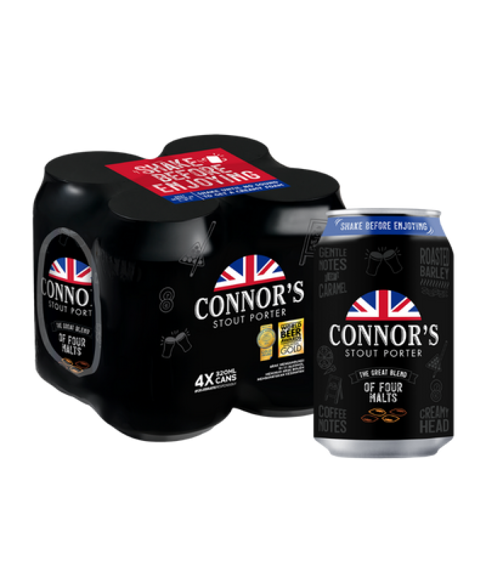 CONNOR'S STOUT 320ML*4 (CAN)