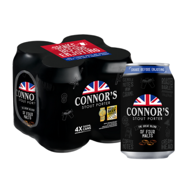 CONNOR'S STOUT 320ML*4 (CAN)