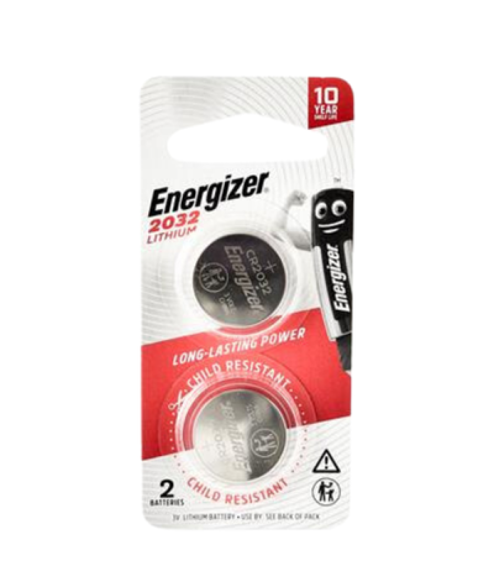 ENERGIZER LITHIUM 3V COIN 2032 2'S