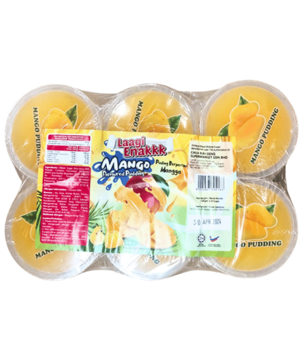 LAAGI ENAKKK PUDDING CUP 130G*6 MANGO