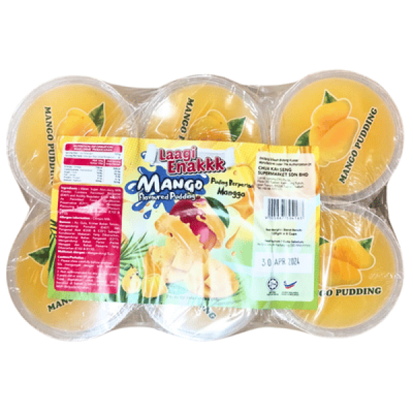 LAAGI ENAKKK PUDDING CUP 130G*6 MANGO