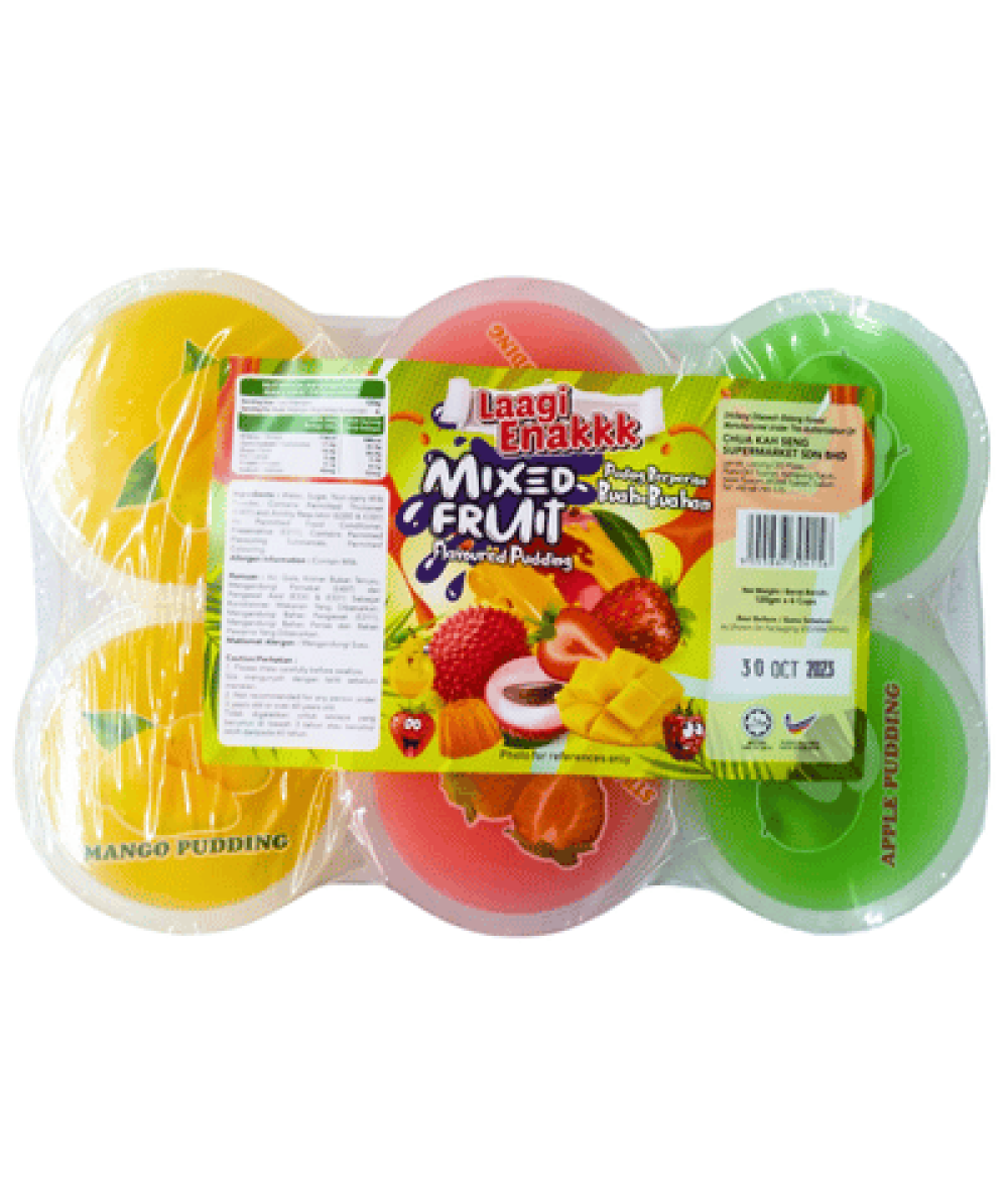 LAAGI ENAKKK PUDDING CUP 130G*6 MIX
