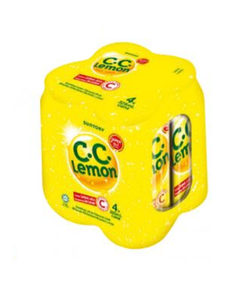 SUNTORY C.C. 325ML*4 LEMON