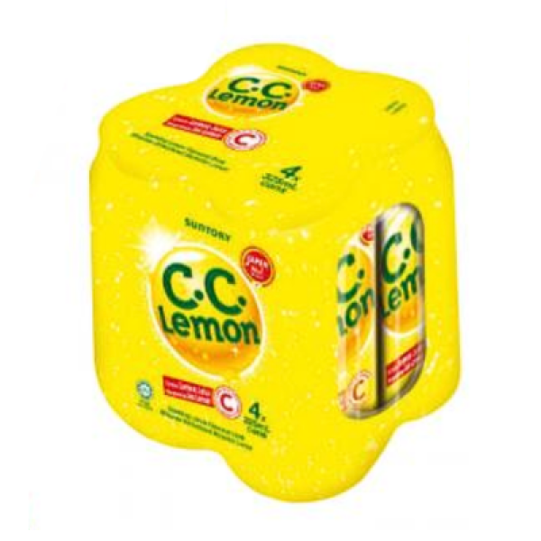 SUNTORY C.C. 325ML*4 LEMON