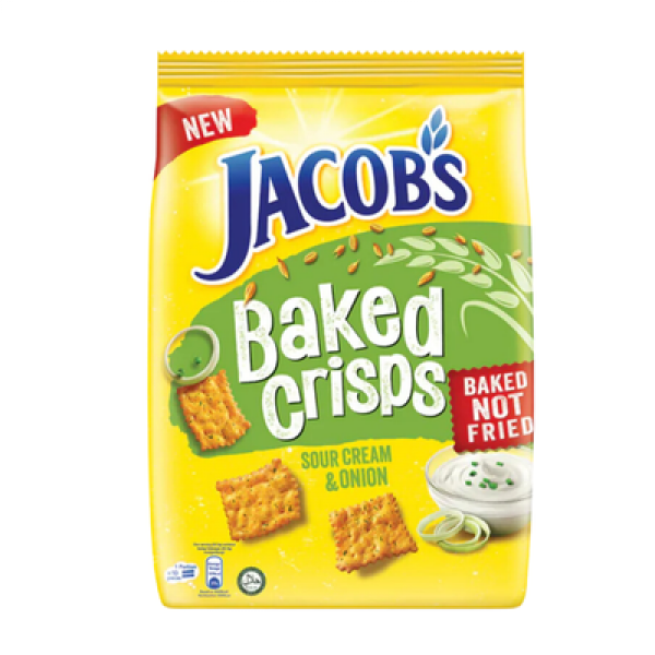 JACOB BAKED CRISPS 229G SOUR CREAM