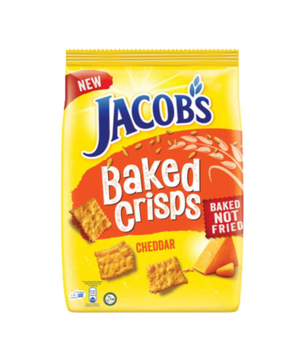 JACOB BAKED CRISPS 229G CHEDDAR