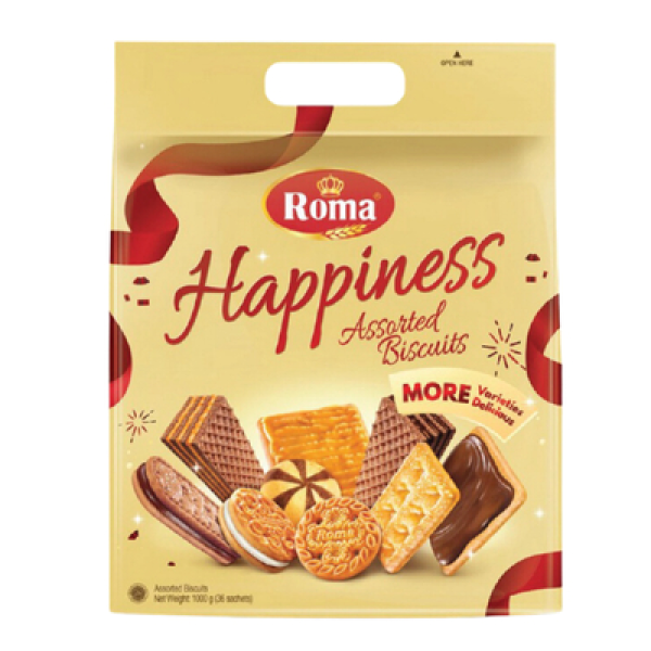ROMA ASSORTED BISCUITS 1KG HAPPINESS (###)