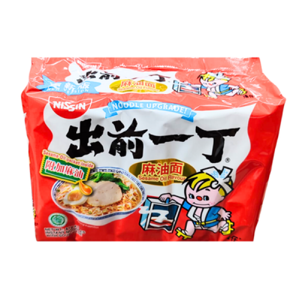 NISSIN INSTANT NOODLES 85G*5 SESAME OIL 