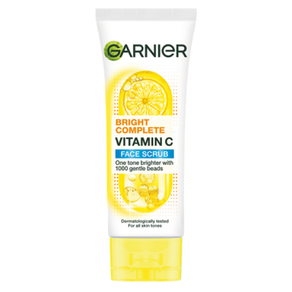 GARNIER BRIGHT COMPLETE FACE WASH SCRUB 100ML 