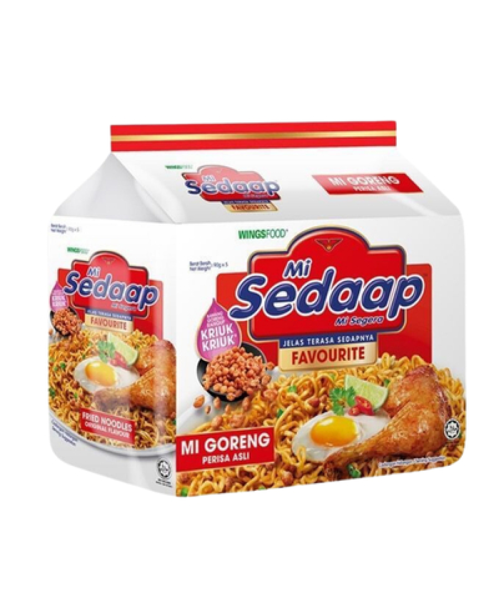 MI SEDAAP MI SEGERA 90G*5 MI GORENG ASLI (###)