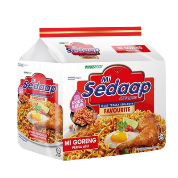 MI SEDAAP MI SEGERA 90G*5 MI GORENG ASLI (###)