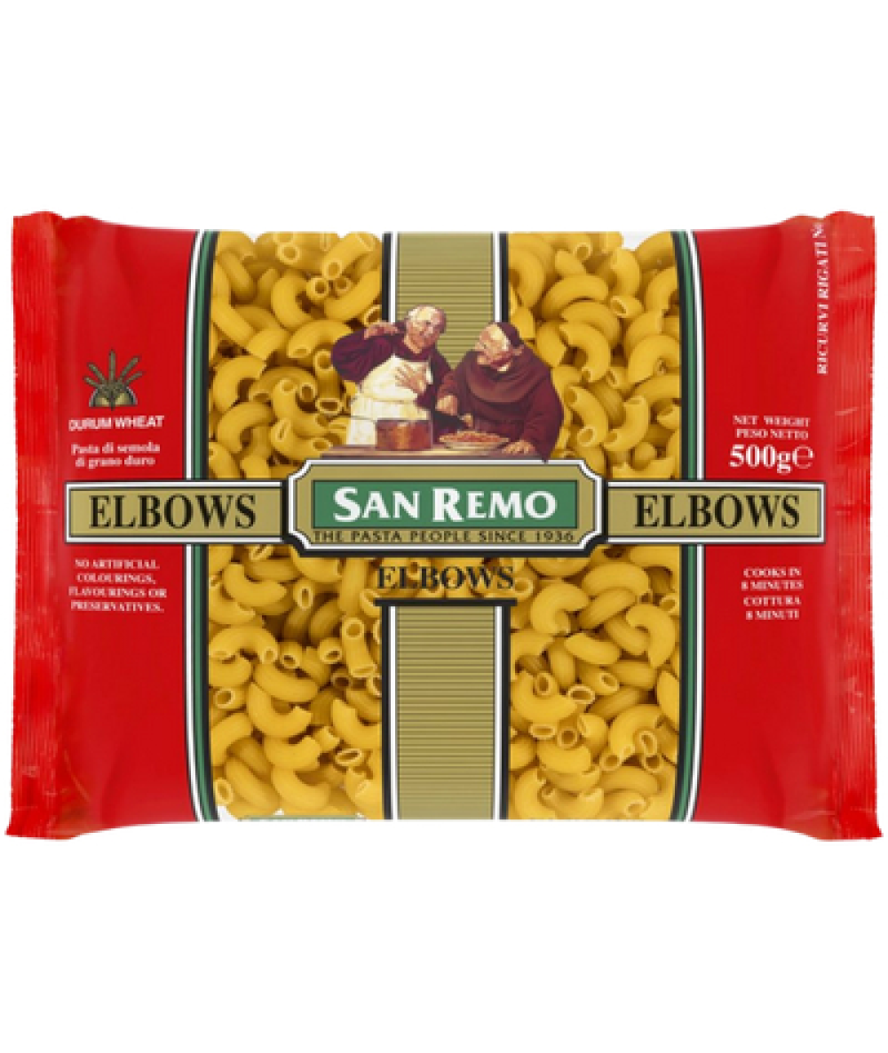 SAN REMO PASTA 500G ELBOWS NO.35