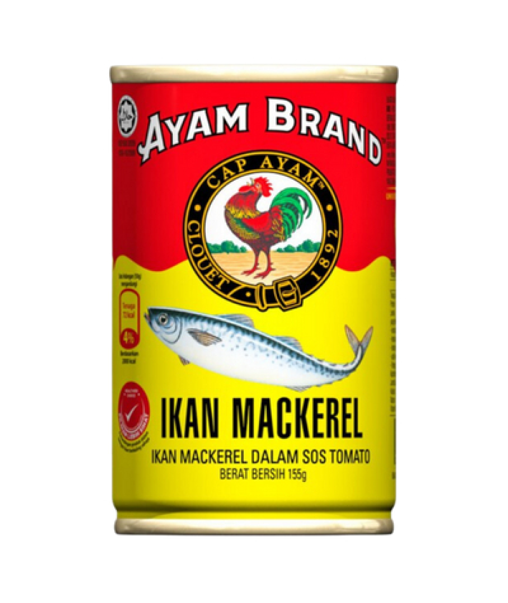 AYAM BRAND MACKEREL IN TOMATO 155G (JITNEY)(###)