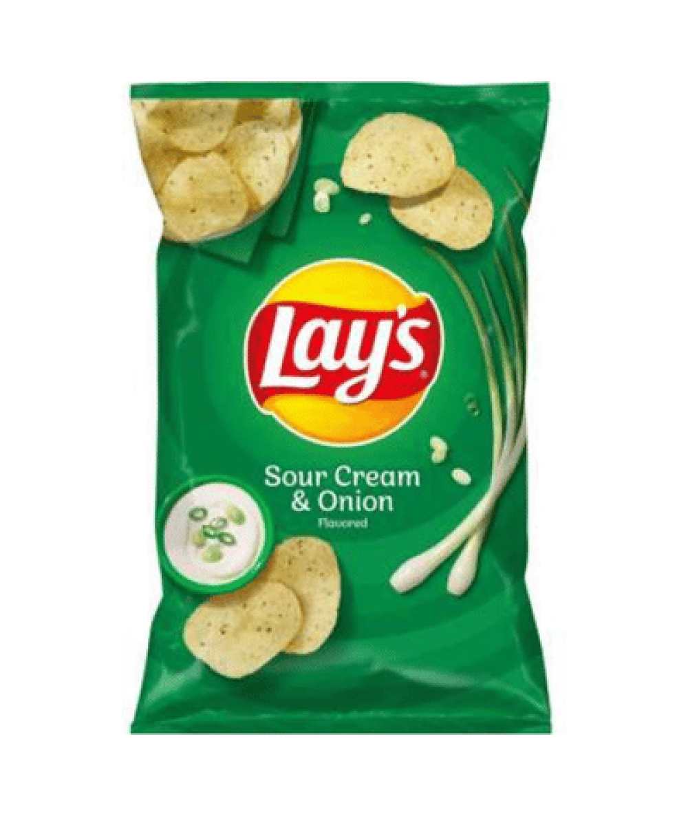 LAY'S POTATO CHIPS 180G SOUR CREAM&ONION