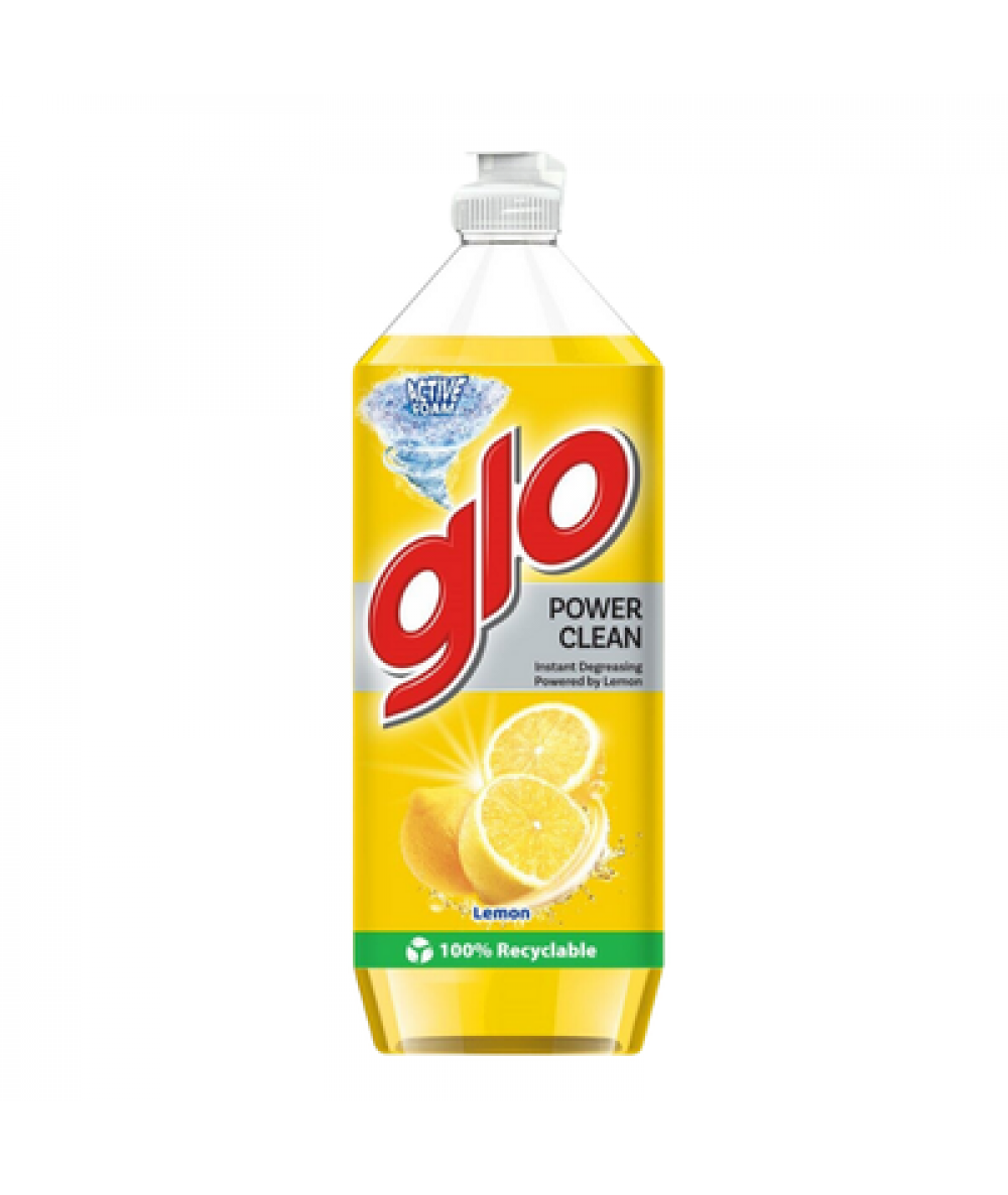 GLO DISHWASH LIQUID 800ML LEMON (###)