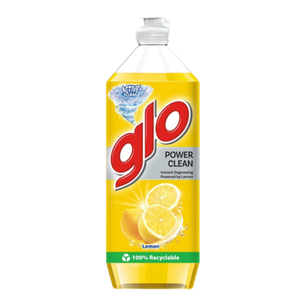 GLO DISHWASH LIQUID 800ML LEMON (###)