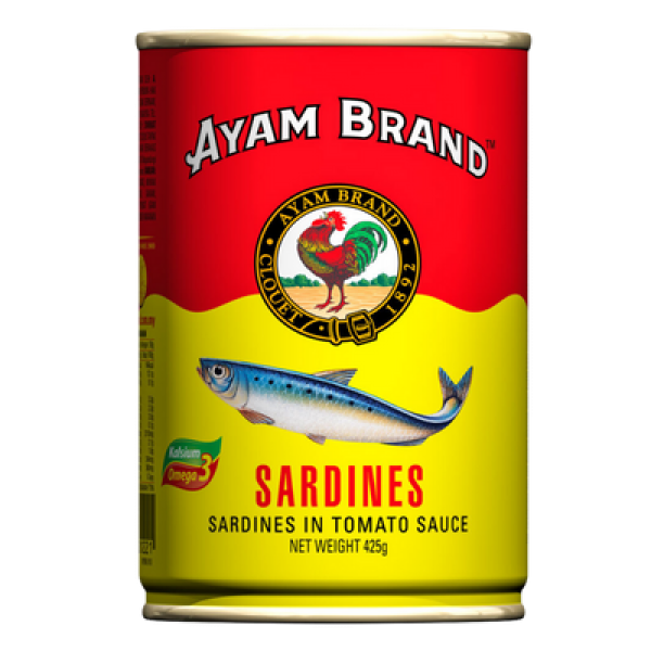 AYAM BRAND SARDINE IN TOMATO 425G (TALL) (###)