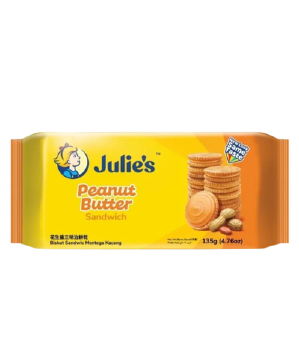 JULIE'S SANDWICH 135G PEANUT BUTTER 
