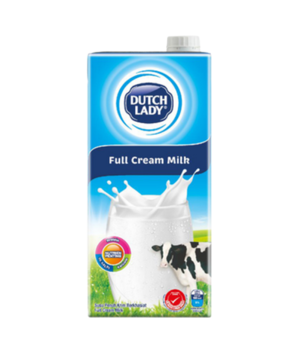 DUTCH LADY UHT MILK 1L FULL CREAM  (###)
