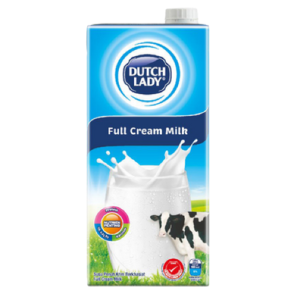 DUTCH LADY UHT MILK 1L FULL CREAM  (###)