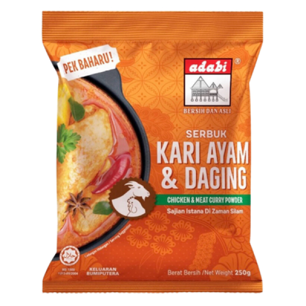 ADABI SERBUK KARI AYAM DAN DAGING 250G 
