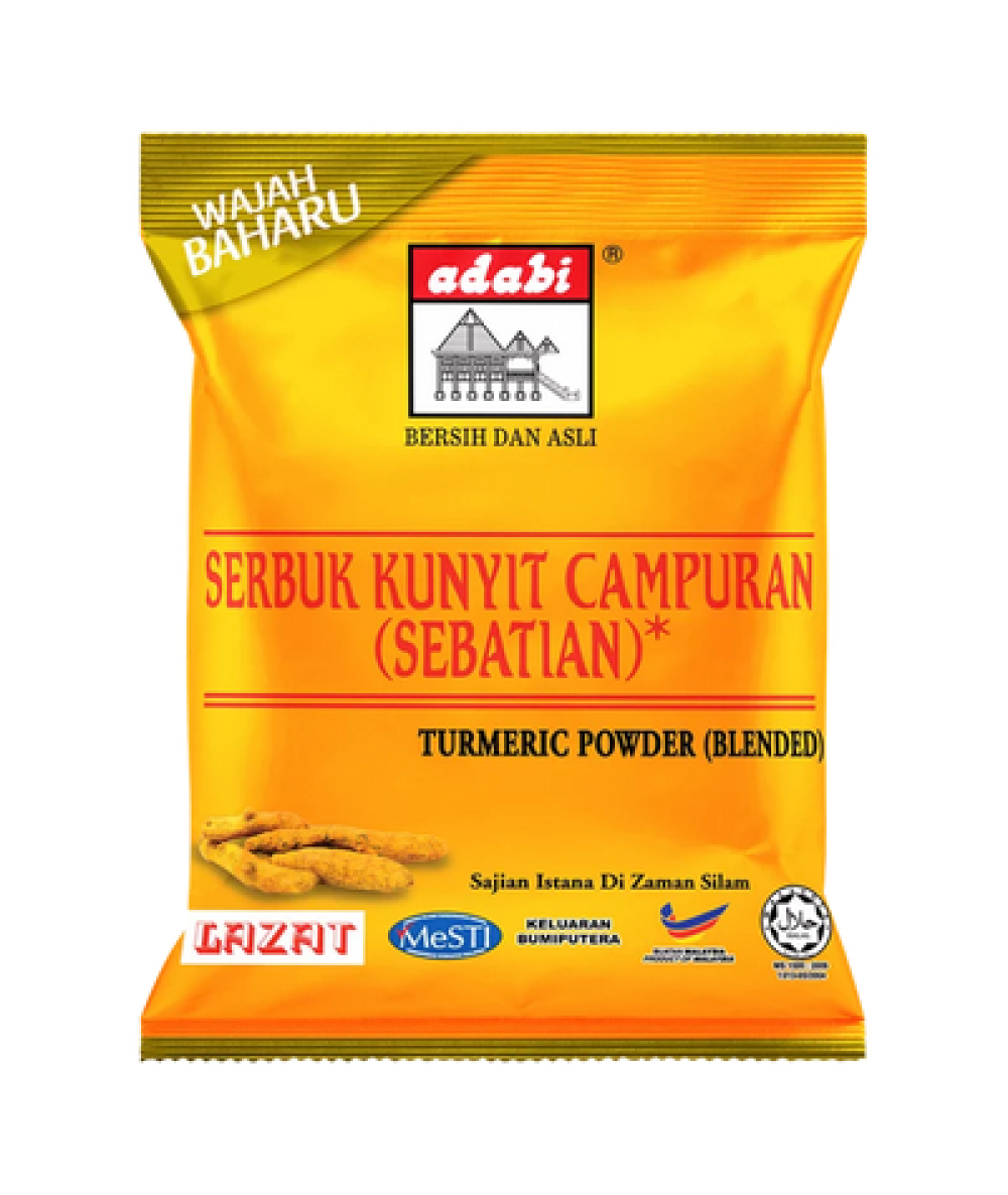 ADABI SERBUK KUNYIT CAMPURAN (SEBATIAN) 100G 