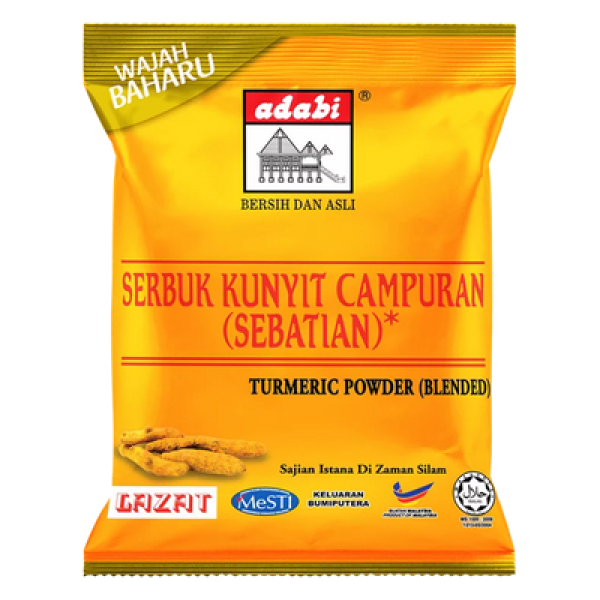 ADABI SERBUK KUNYIT CAMPURAN (SEBATIAN) 100G 