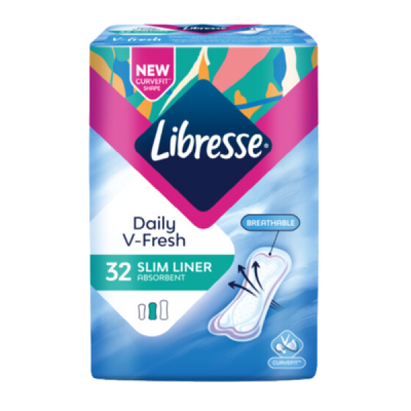 LIBRESSE DAILY V-FRESH SLIM LINER 32'S