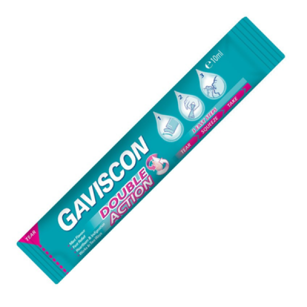 GAVISCON LIQUID 10ML DOUBLE ACTION (SACHET) 
