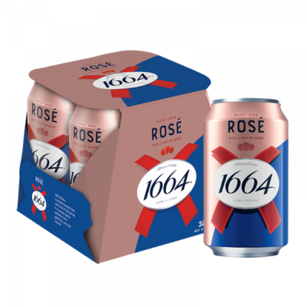 KRONENBOURG BLANC 1664 320ML*4 ROSE (CAN)