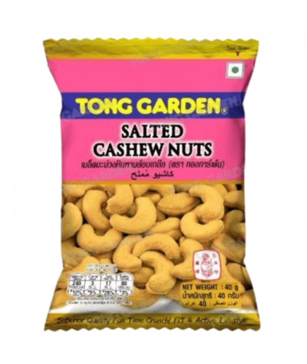 TONG GARDEN CASHEW NUTS 40G SALTED 