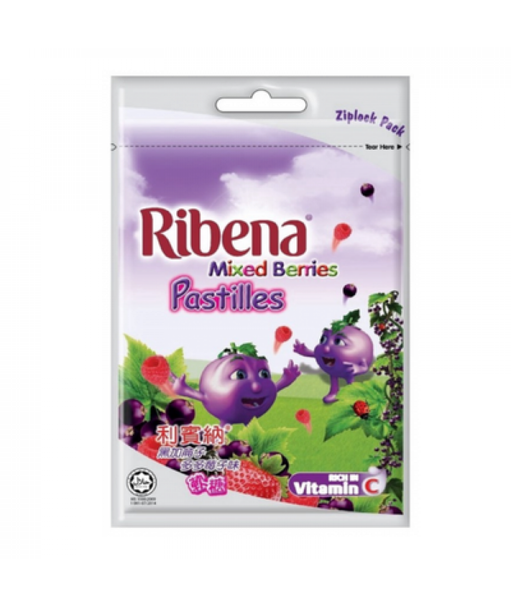 RIBENA PASTILLES 40G MIX BERRIES 