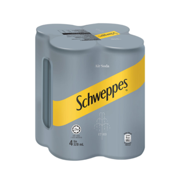SCHWEPPES 320ML*4 SODA WATER