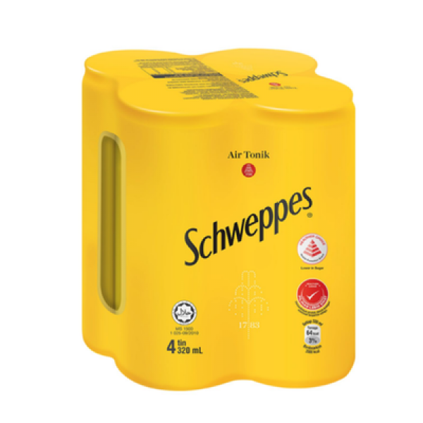 SCHWEPPES 320ML*4 TONIC WATER