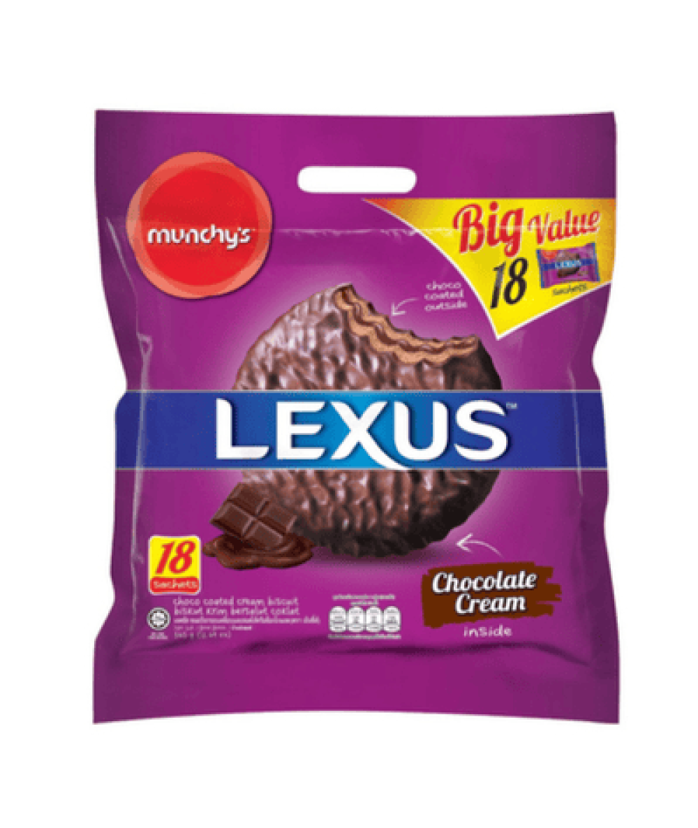MUNCHY'S LEXUS SANDWICH 360G CHOCO COATED CHOCO(##