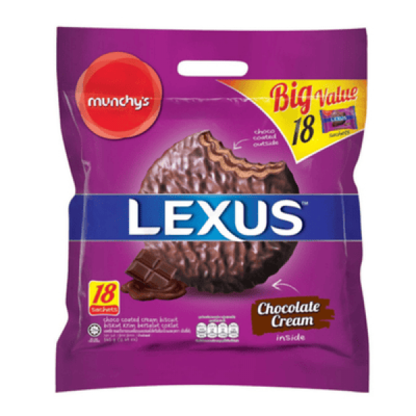 MUNCHY'S LEXUS SANDWICH 360G CHOCO COATED CHOCO(##