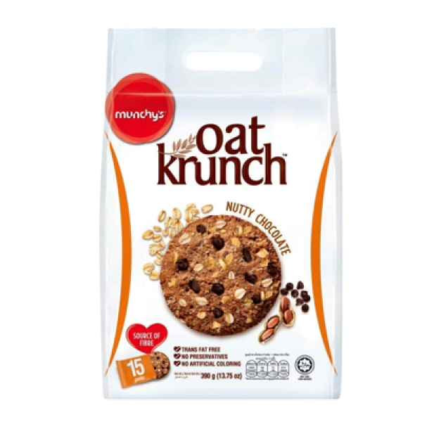 MUNCHY'S OATKRUNCH 390G NUTTY CHOCOLATE 