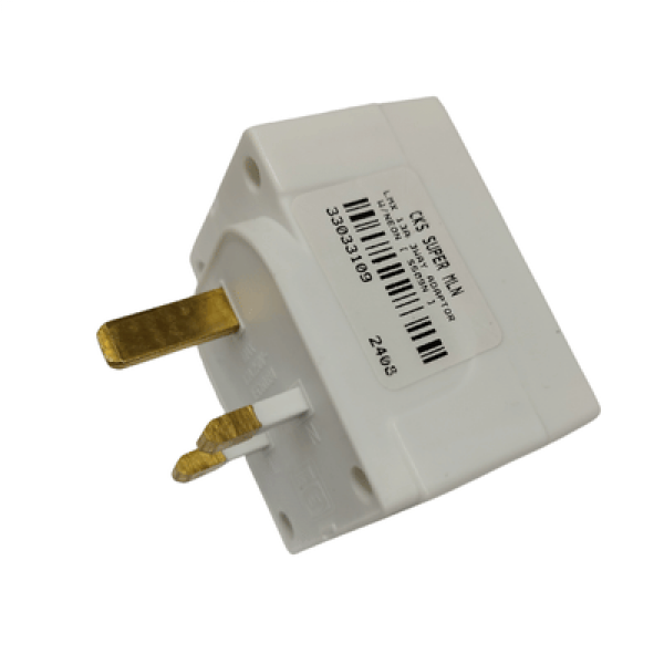 LEMAX 13A 3WAY ADAPTOR W/NEON S509N
