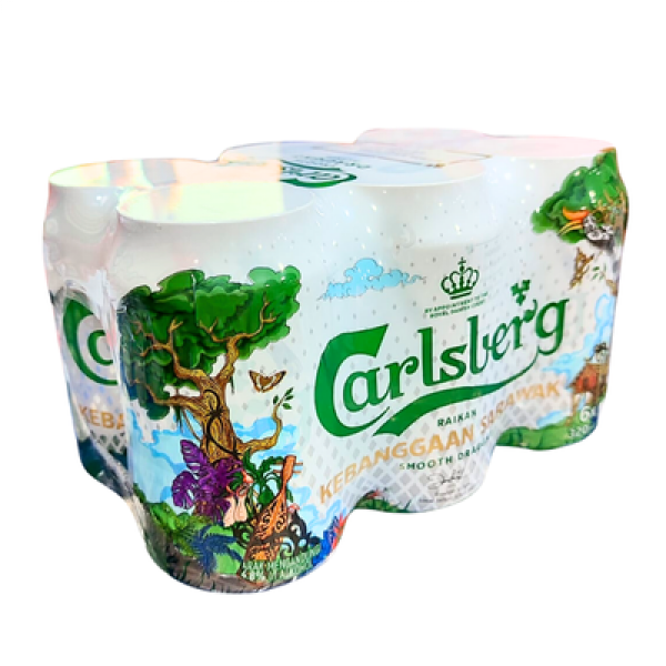 CARLSBERG SMOOTH DRAUGHT 320ML*6 (CAN)