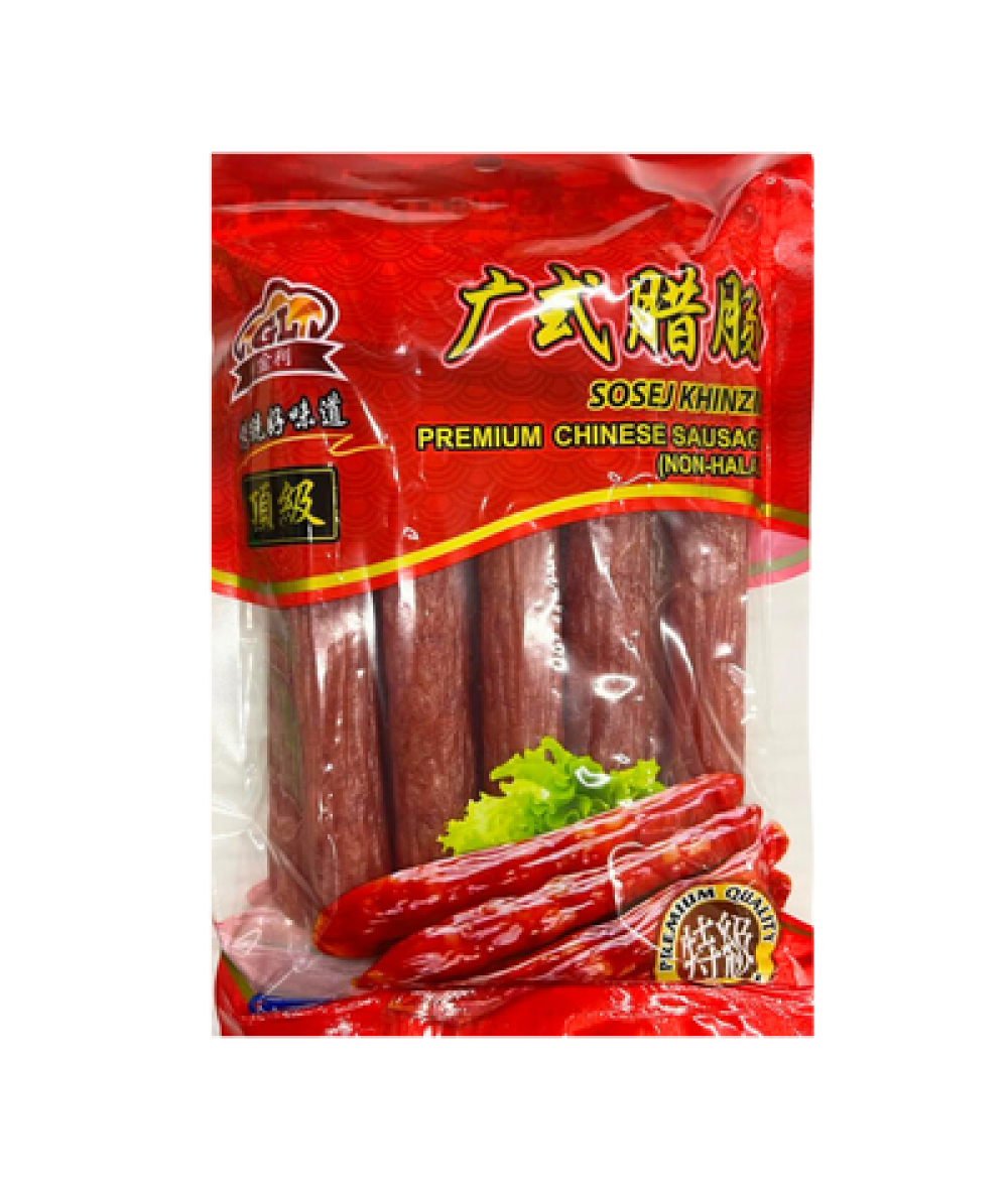 GL CHINESE SAUSAGE 500G GREEN STRING