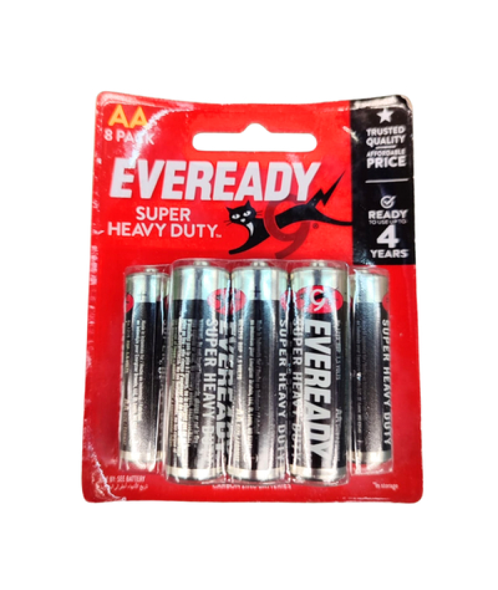 EVEREADY SUPER HEAVY DUTY AA 1215BP8M 8'S 