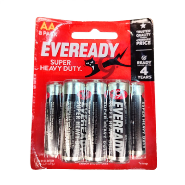 EVEREADY SUPER HEAVY DUTY AA 1215BP8M 8'S 