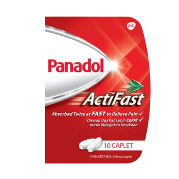 PANADOL ACTIFAST 500MG 10'S (CAPLET)