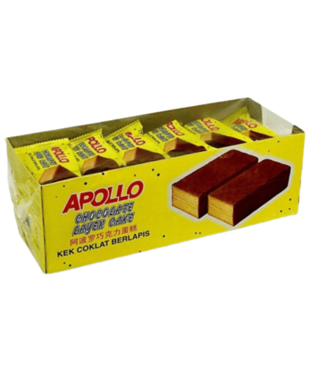 APOLLO LAYER CAKE 22G*24 CHOCOLATE