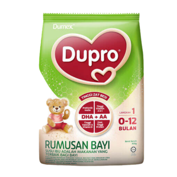DUPRO 1 INFANT FORMULA 850G 0-12 BULAN