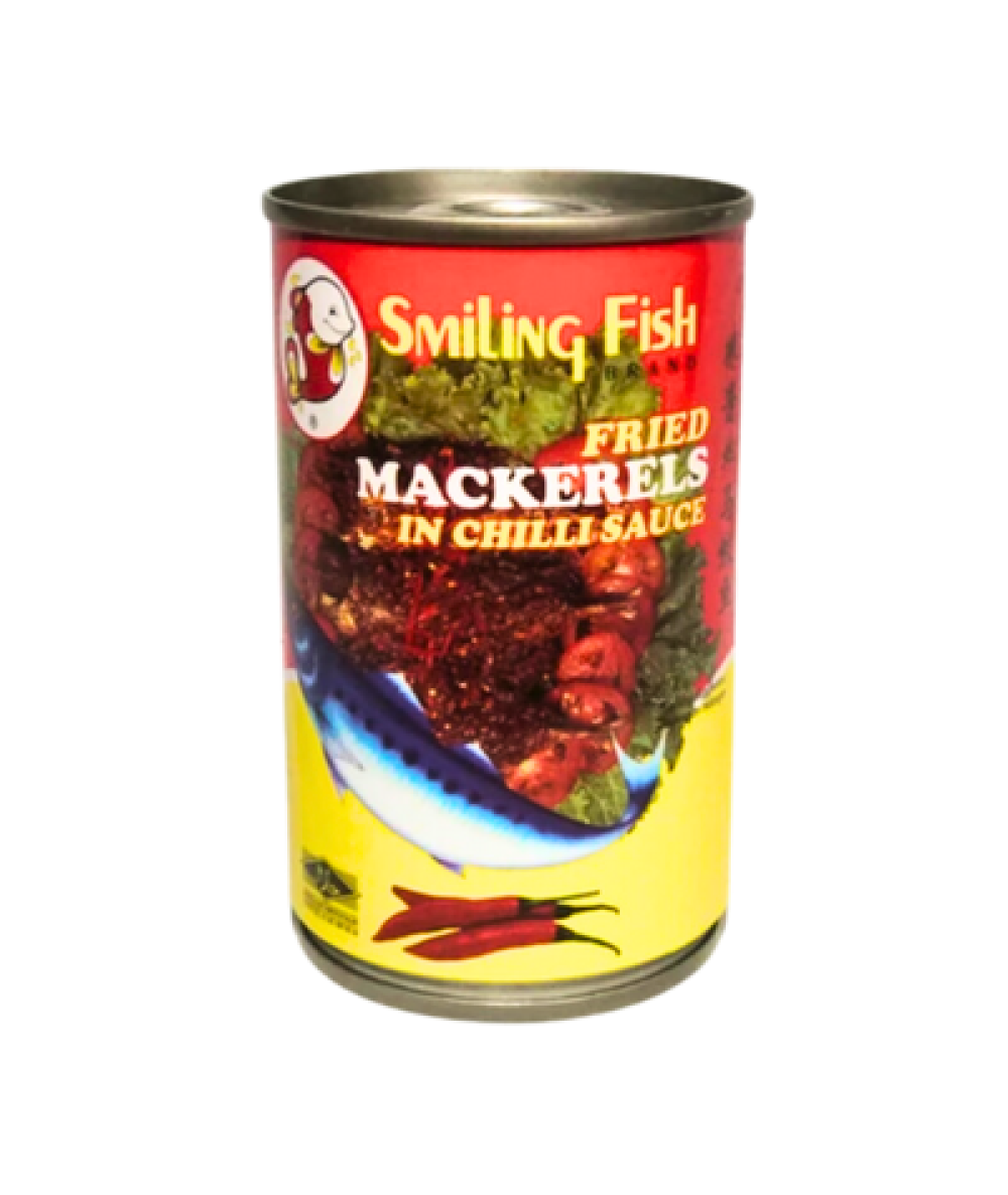 SMILING FISH FRIED MACKERELS IN CHILLI SAUCE 155G SMILING FISH FRIED MACKERELS IN CHILLI SAUCE 155G