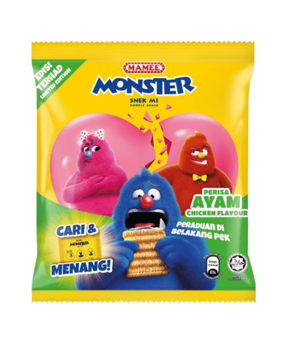 MAMEE MONSTER SNEK MI 25G*8 CHICKEN